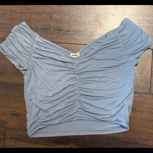 GARAGE BABY BLUE CROP TOP